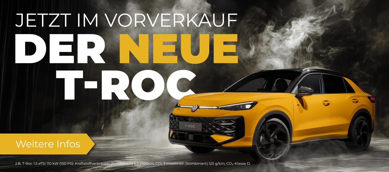 Neuer T-Roc Vorverkauf
