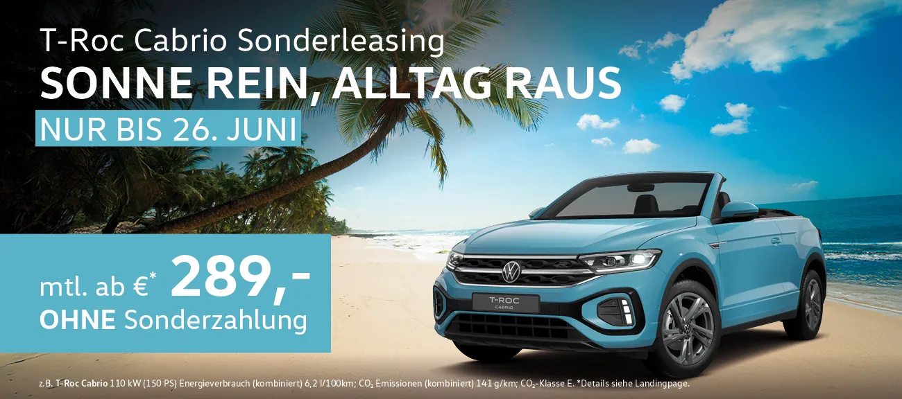 T-Roc Cabrio Sonderleasing