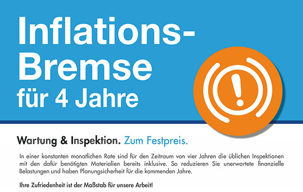 Inflationsbremse für 4 Jahre