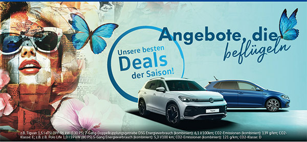 Angebote die beflügeln - Unsere besten Deals der Saison