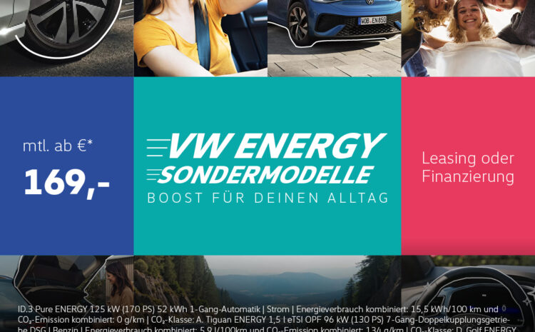  VW Energy Sondermodelle